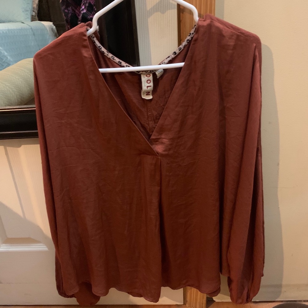 Dolan by Anthropologie mixed material shirt